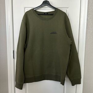 Camo Green Stussy Crewneck Sweater